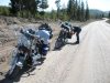 SOUTH ENTRANCE TO YELLOWSTONE 9 MILES OF DIRT AND MUD jeffs carb float hung up.jpg